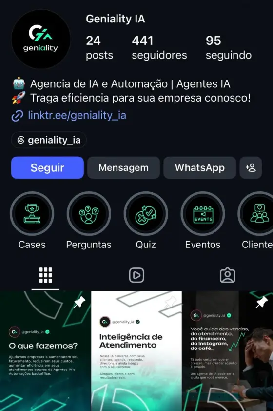 Experiência da trajetória VOP COMPANY