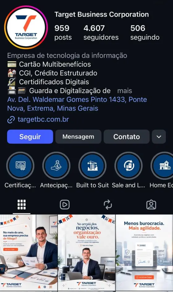 Experiência da trajetória VOP COMPANY