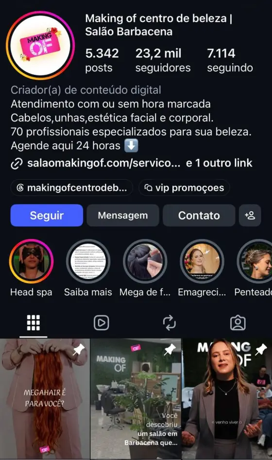 Experiência da trajetória VOP COMPANY